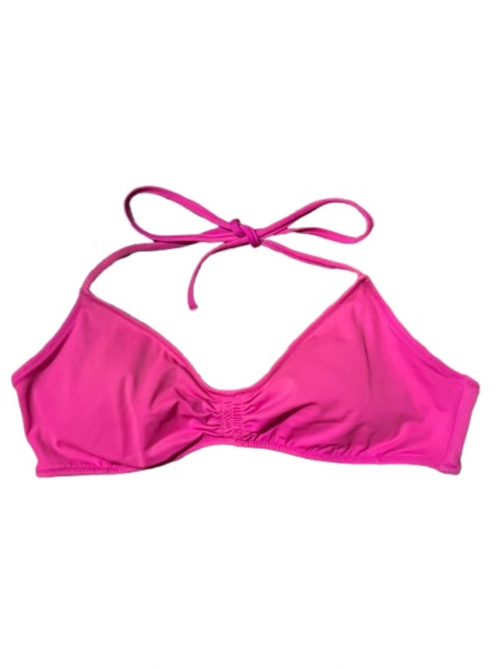 Victoria’s Secret Hot Pink Halter Bikini Top - Women's Swim Size Medium